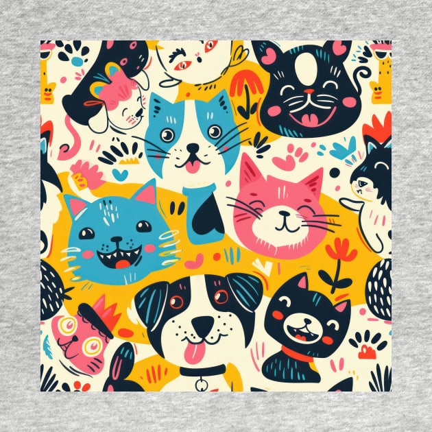 Eclectic Happy Pets and Nature Pattern by star trek fanart and more
